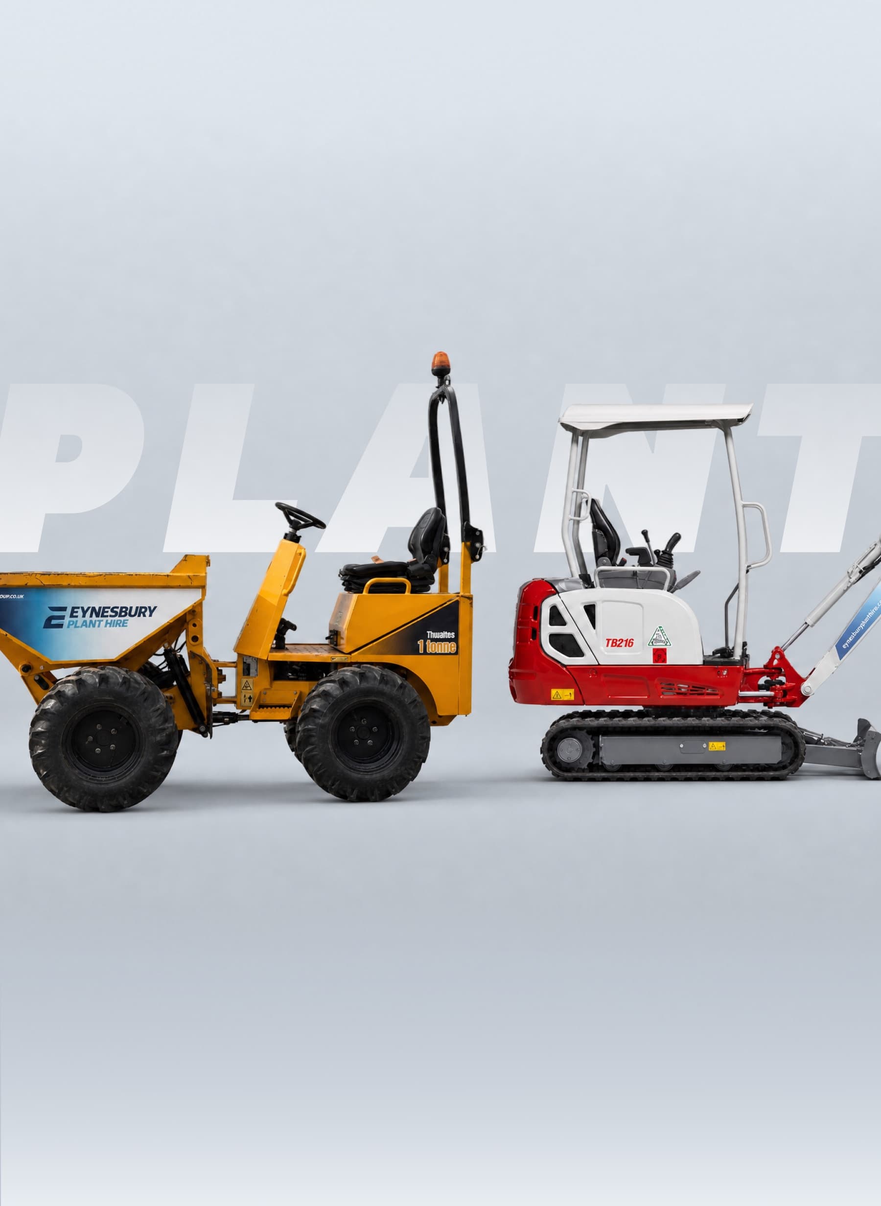 Eynesbury dumper and mini excavator